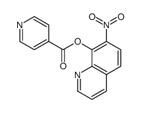 (7-nitroquinolin-8-yl) pyridine-4-carboxylate结构式