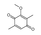 3-methoxy-2,5-dimethylcyclohexa-2,5-diene-1,4-dione Structure
