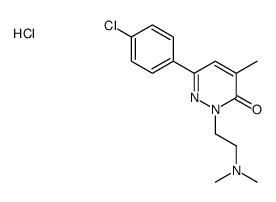 6-(4-chlorophenyl)-2-[2-(dimethylamino)ethyl]-4-methylpyridazin-3-one,hydrochloride Structure