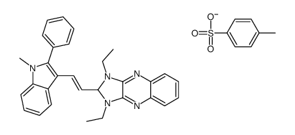 1,3-diethyl-2-[2-(1-methyl-2-phenyl-1H-indol-3-yl)vinyl]-1H-imidazo[4,5-b]quinoxalinium toluene-p-sulphonate picture