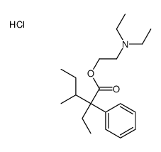 2-(diethylamino)ethyl 2-ethyl-3-methyl-2-phenylpentanoate,hydrochloride结构式