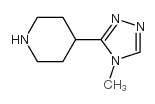 4-(4-甲基-4H-1,2,4-三唑)哌啶结构式