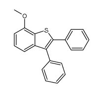 7-methoxy-2,3-diphenyl-benzo[b]thiophene结构式