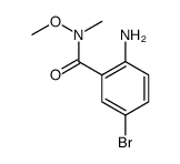 2-Amino-5-bromo-N-methoxy-N-methyl-benzamide结构式