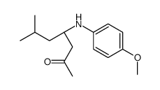 (4R)-4-(4-methoxyanilino)-6-methylheptan-2-one结构式