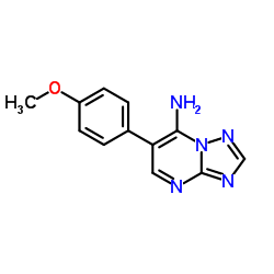 6-(4-Methoxyphenyl)[1,2,4]triazolo[1,5-a]pyrimidin-7-amine结构式