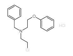 Benzenemethanamine, N-(2-chloroethyl)-N-(2-phenoxyethyl)-, hydrochloride (9CI) Structure