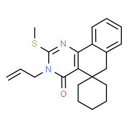 3-allyl-2-(methylsulfanyl)-5,6-dihydrospiro(benzo[h]quinazoline-5,1'-cyclohexane)-4(3H)-one picture