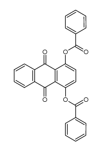 1,4-dibenzoyloxy-9,10-anthraquinone Structure