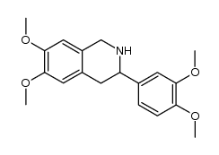 6,7-dimethoxy-3-(3,4-dimethoxyphenyl)-1,2,3,4-tetrahydroisoquinoline Structure