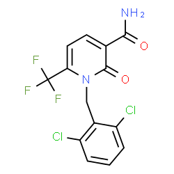 1-(2,6-Dichlorobenzyl)-2-oxo-6-(trifluoromethyl)-1,2-dihydro-3-pyridinecarboxamide Structure