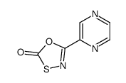 5-pyrazin-2-yl-1,3,4-oxathiazol-2-one Structure