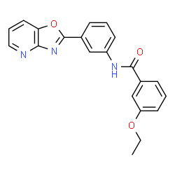 3-ETHOXY-N-(3-[1,3]OXAZOLO[4,5-B]PYRIDIN-2-YLPHENYL)BENZAMIDE structure