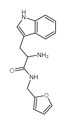 2-amino-n-furan-2-ylmethyl-3-(1h-indol-3-yl)-propionamide structure