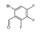 6-bromo-2,3,4-trifluorobenzaldehyde Structure