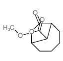 7-Oxabicyclo[4.2.1]nonane-9-carboxylicacid, 8-oxo-, methyl ester structure