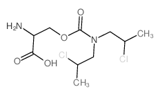 Serine,bis(2-chloropropyl)carbamate (ester)结构式