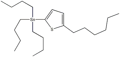 三丁基(5-己基噻吩基)锡结构式