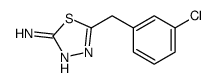 5-(3-Chloro-benzyl)-[1,3,4]thiadiazol-2-ylamine结构式