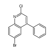 6-bromo-2-chloro-4-phenylquinoline结构式