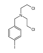 N,N-Bis(2-chloroethyl)-p-iodobenzylamine structure