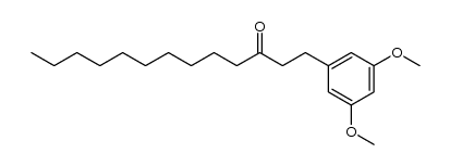 1-(3',5'-Dimethoxyphenyl)tridecan-3-on结构式