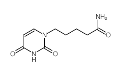 5-(2,4-dioxopyrimidin-1-yl)pentanamide结构式