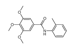 3.4.5-Trimethoxy-benzoesaeure-(2-methyl-anilid) Structure