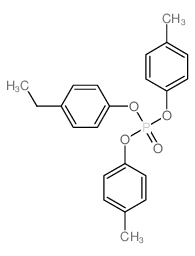 Phosphoric acid,4-ethylphenyl bis(4-methylphenyl) ester (9CI)结构式