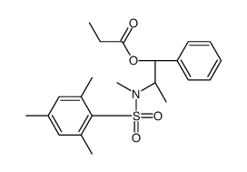 [(1R,2S)-2-[methyl-(2,4,6-trimethylphenyl)sulfonylamino]-1-phenylpropyl] propanoate结构式