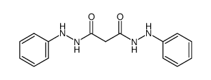 malonic acid bis-(N'-phenyl-hydrazide) Structure