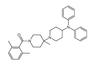 (2,6-dimethylphenyl)-[4-methyl-4-[4-(N-phenylanilino)piperidin-1-yl]piperidin-1-yl]methanone结构式