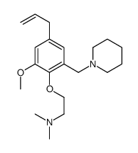 2-[2-methoxy-6-(piperidin-1-ylmethyl)-4-prop-2-enylphenoxy]-N,N-dimethylethanamine结构式