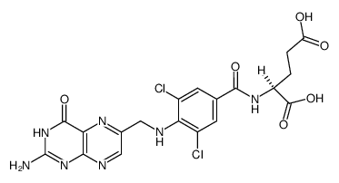 N-(3',5'-dichloro-pteroyl)-L-glutamic acid结构式