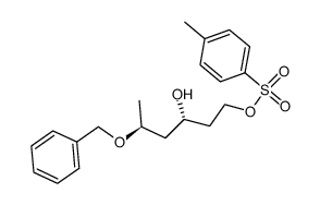 Toluene-4-sulfonic acid (3R,5S)-5-benzyloxy-3-hydroxy-hexyl ester结构式