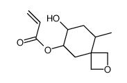 (7-hydroxy-5-methyl-2-oxaspiro[3.5]nonan-8-yl) prop-2-enoate结构式