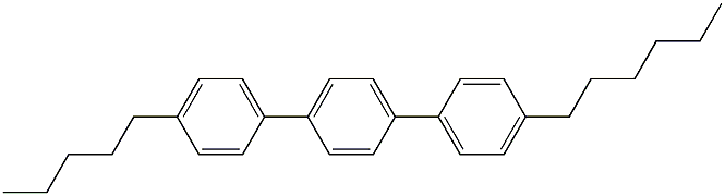 4-hexyl-4''-pentyl-1,1':4',1''-terphenyl Structure