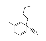 1-butyl-3-methylcyclohexa-2,5-diene-1-carbonitrile结构式