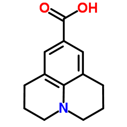 2,3,6,7-Tetrahydro-1H,5H-pyrido[3,2,1-ij]quinoline-9-carboxylic acid结构式