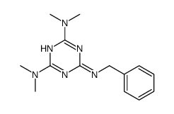 6-N-benzyl-2-N,2-N,4-N,4-N-tetramethyl-1,3,5-triazine-2,4,6-triamine结构式
