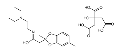 N-(2-Diethylaminoethyl)-2,5-dimethyl-1,3-benzodioxole-2-acetamide结构式