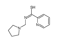 N-(pyrrolidin-1-ylmethyl)pyridine-2-carbothioamide结构式