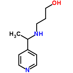 3-(1-PYRIDIN-4-YL-ETHYLAMINO)-PROPAN-1-OL结构式