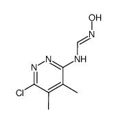 N-(6-CHLORO-4,5-DIMETHYLPYRIDAZIN-3-YL)-N'-HYDROXYIMINOFORMAMIDE结构式