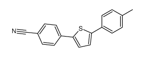 4-[5-(4-methylphenyl)thiophen-2-yl]benzonitrile结构式