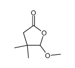 BETA,BETA-DIMETHYL-GAMMA-(HYDROXYMETHYL)-GAMMA-BUTYROLACTONE) Structure