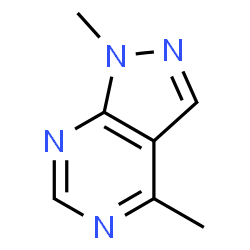 1H-Pyrazolo[3,4-d]pyrimidine, 1,4-dimethyl- (9CI) Structure