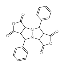 5,10-Diphenyltetrahydro-1H,5H-furo[3,4-c]furo[3,4:4,5]pyrazolo[1,2-a]pyrazole-1,3,6,8(3aH)-tetrone结构式