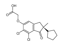 indanyloxyacetic acid Structure