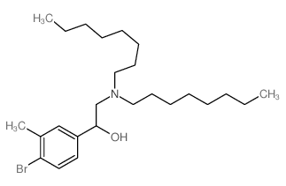 Benzenemethanol,4-bromo-a-[(dioctylamino)methyl]-3-methyl-结构式